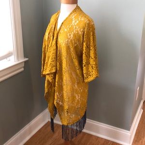 Lularoe lace Monroe Kimono jacket sz Large NWT